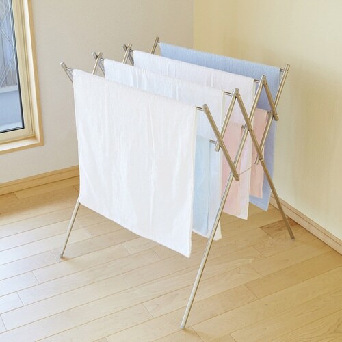 物干し 室内 伸縮ステンレス物干し