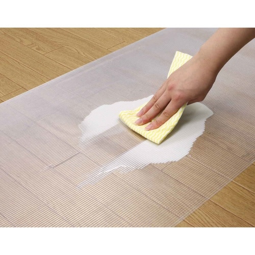 キッチンマット 拭ける 60×180cm クリア