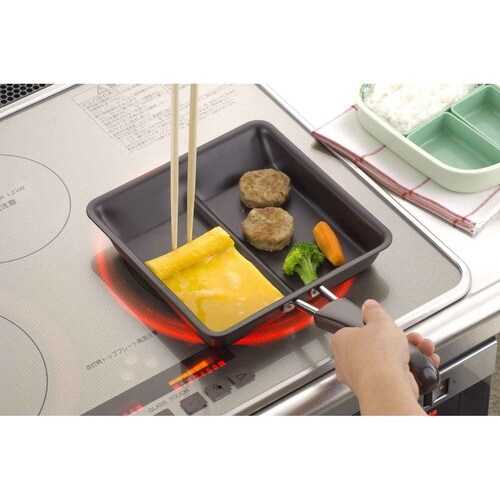 仕切りフライパン IH対応 ツインパン 鉄製