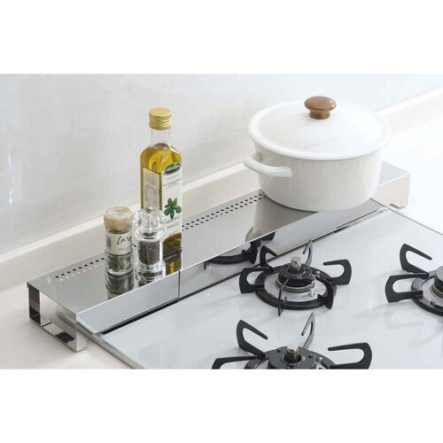 排気口カバー 排気口をカバーできるコンロ奥ラック