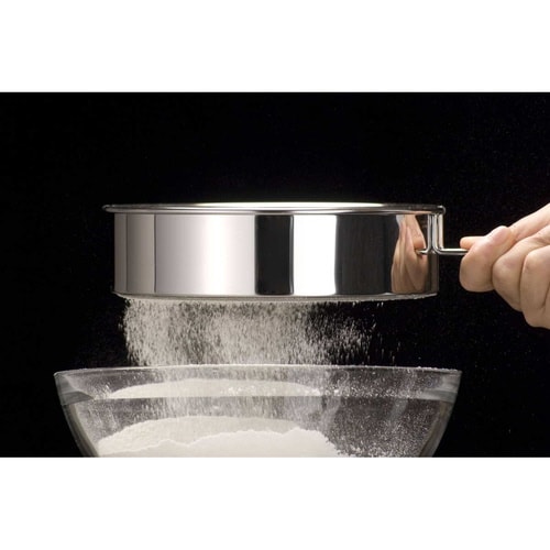 粉ふるい 取っ手付き ママクック ふるい&うらごし