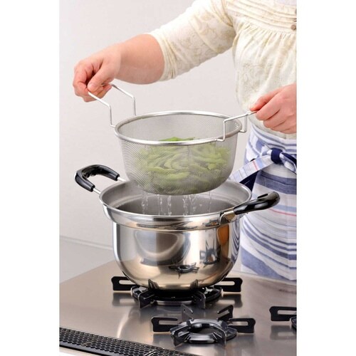 両手鍋3点セット 22cm IH対応 蓋付き