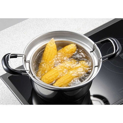 両手鍋3点セット 22cm IH対応 蓋付き