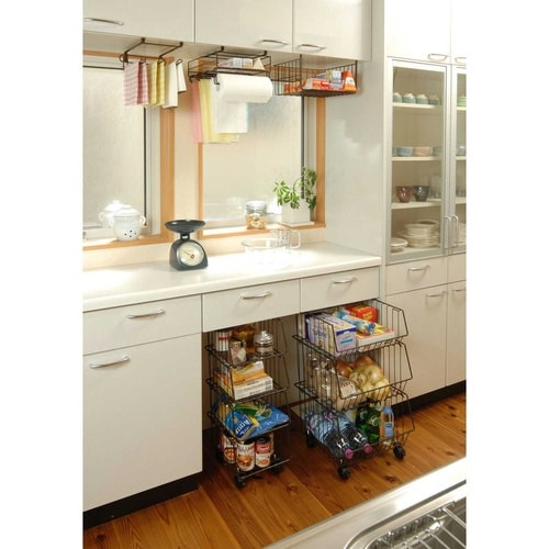 キッチンワゴン ブラウン