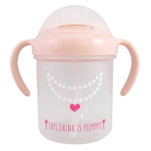 ベビーマグ ストローマグ ネックレス ピンク