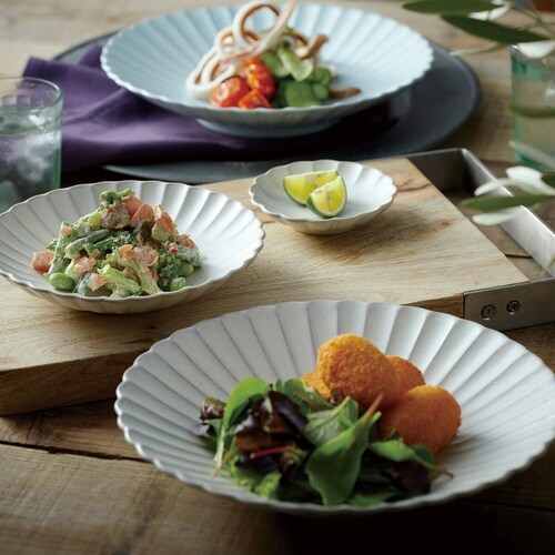 プレート 9cm 輪花皿 花皿 みずはだ