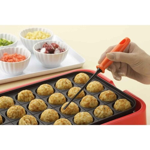 たこ焼き器をキズつけにくい平型たこピック 2本組