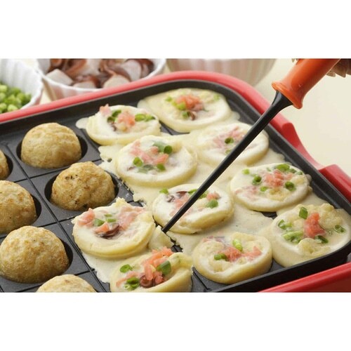 たこ焼き器をキズつけにくい平型たこピック 2本組