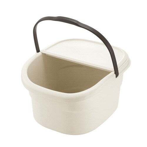 フットバスバケツ アイボリー