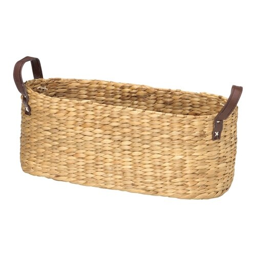 収納 バスケット 持ち手付き スリッパ収納