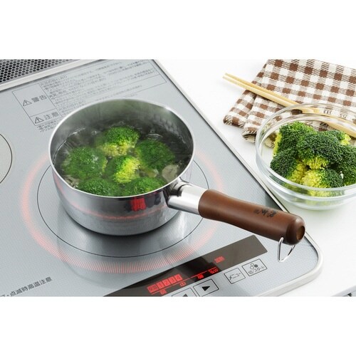 片手鍋 郷技 ステンレス雪平鍋 15cm IH対応