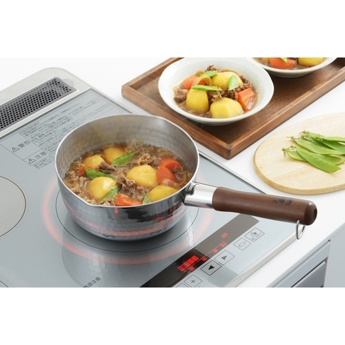 片手鍋 郷技 ステンレス雪平鍋 18cm IH対応