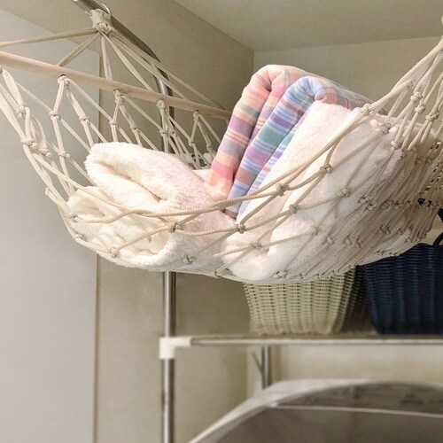 吊り下げ収納 ルームモック ハンモック ベージュ