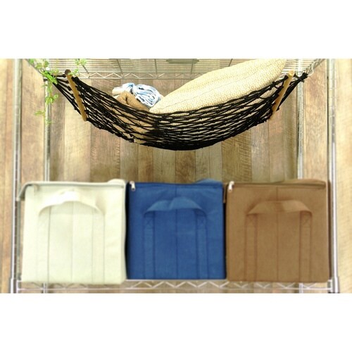 吊り下げ収納 ルームモック ハンモック ブラック