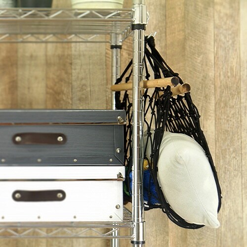 吊り下げ収納 ルームモック ハンモック ブラック