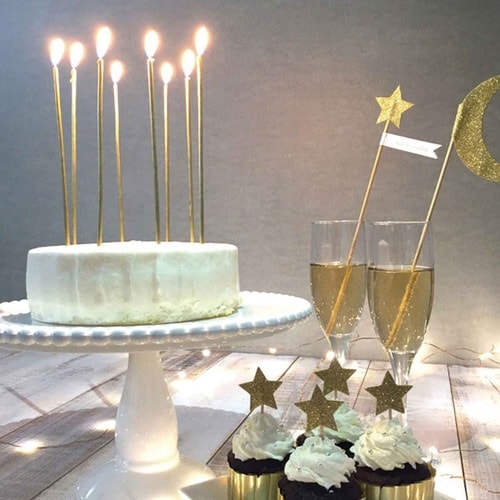 キャンドル パーティーキャンドル ゴールド