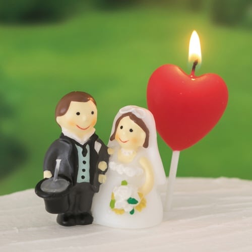 キャンドル ろうそく 新郎新婦