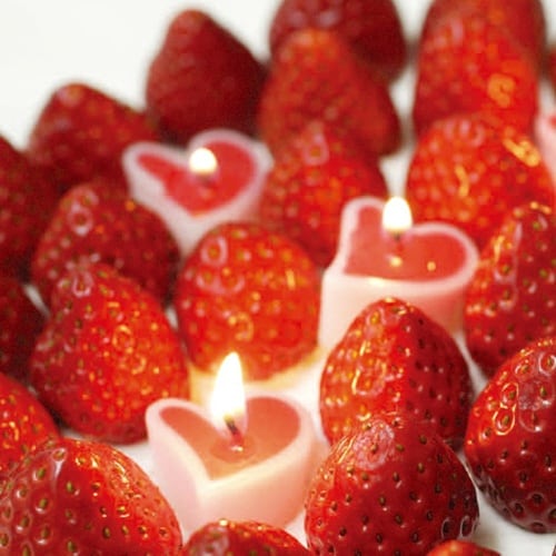 キャンドル ろうそく ハート 3個入