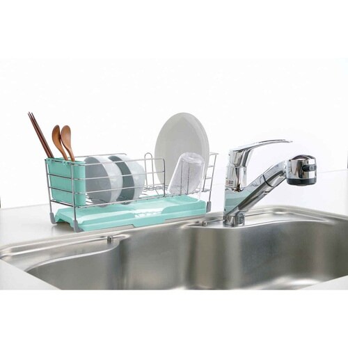 水切りラック シェリー ミントブルー