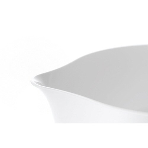 ボウル タレーヌ L フタ付き ホワイト