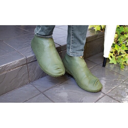 シューズカバー L 靴カバー 防水 グリーン