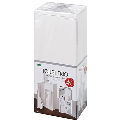 トイレブラシ ケース付き TOILET TRIO