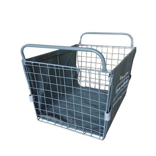 収納ボックス ルメナージュ バスケット L グレー