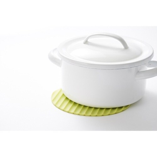 鍋敷き ミトン シリコン製 Nami グリーン