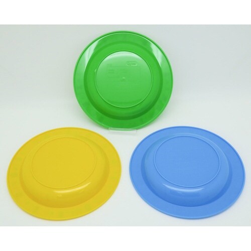 皿 アウトドア プラスチック 中皿 3枚入