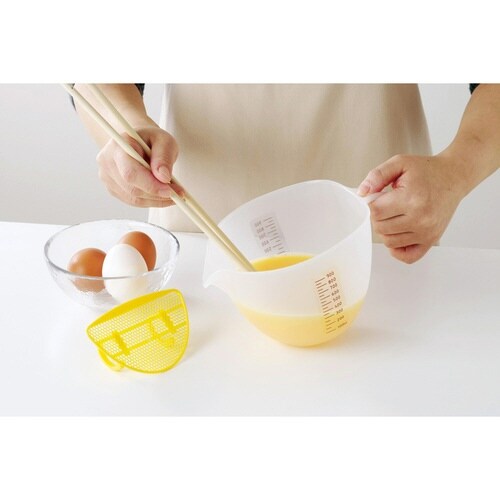 ボウル こし器付き たまごこしボウル イエロー