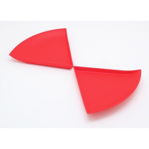 プレート 20% 14cm 同色2枚セット レッド