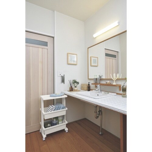 キッチンワゴン テーブルワゴン 3段 ホワイト