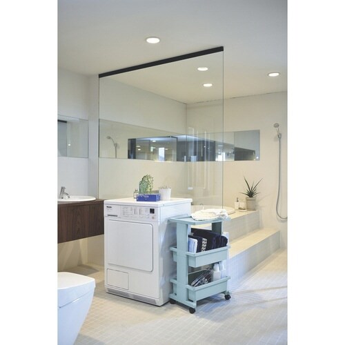 キッチンワゴン テーブルワゴン 3段 ブルー