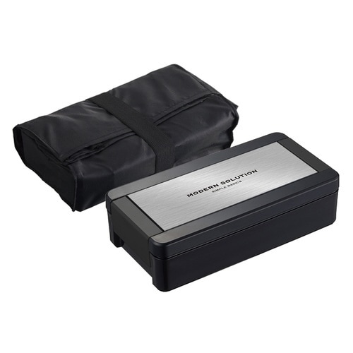 弁当箱 1段 850ml パッキン一体式 シルバー