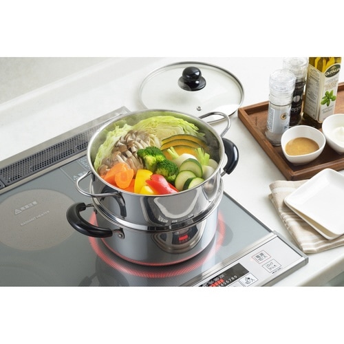 蒸し器 2段 20cm IH対応 蒸しごよみ