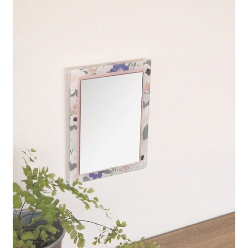 ミラー 3WAY ウォールミラー ピンク