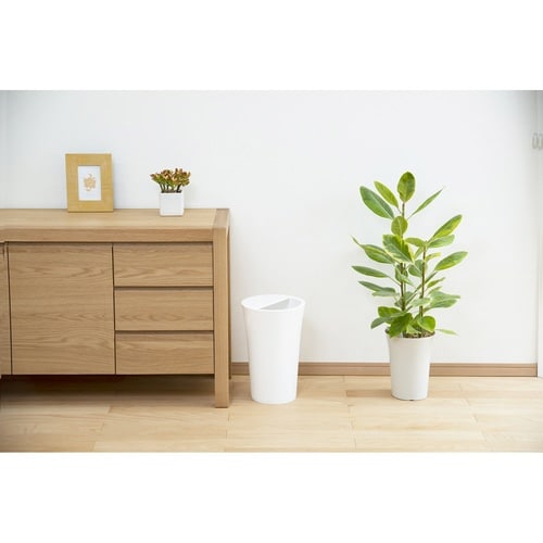 ゴミ箱 12L 丸型 ふた付き ユニード ホワイト