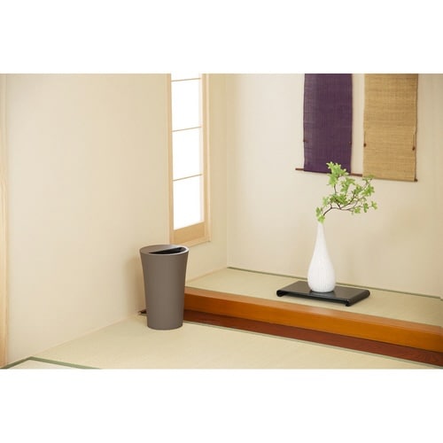 ゴミ箱 12L 丸型 ふた付き ユニード ブラウン