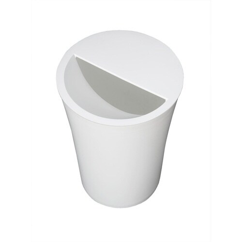 ゴミ箱 7.3L 丸型 ふた付き ホワイト