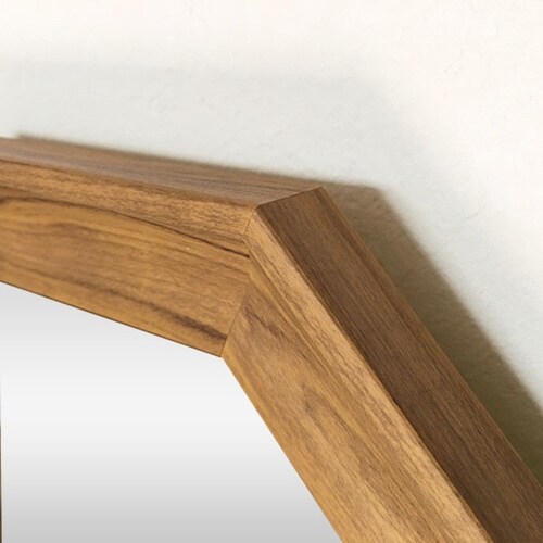 八角ミラー M ウォールミラー ナチュラル