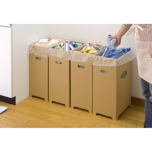 ゴミ箱 4枚入り 45L ダンボール