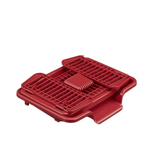 水切りかご 水が流れる ワインレッド