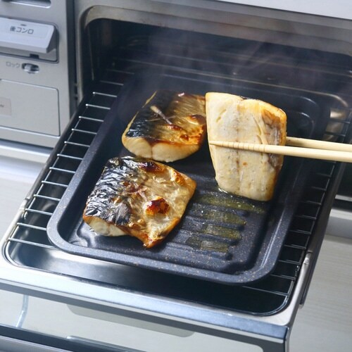 魚焼きトレー グリル専用 マーブル加工