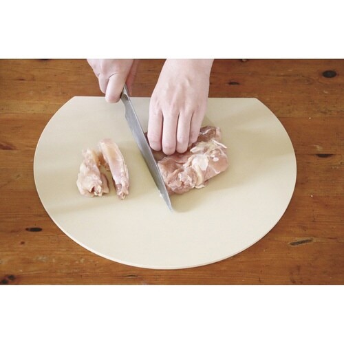 食洗機対応 丸いまな板 アイボリー