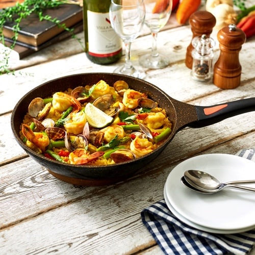 フライパン 26cm IH対応 ゴールドマーブル