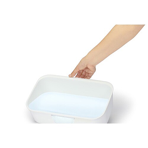 洗い桶 スリット付き コンパクトサイズ ホワイト