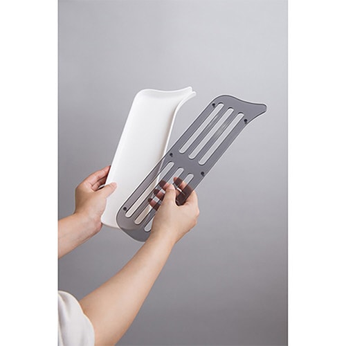 水切りトレー スリム キッチントレー ホワイト