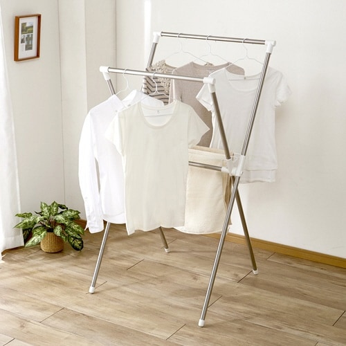 物干し ステンレスX型物干し 室内物干し 室内