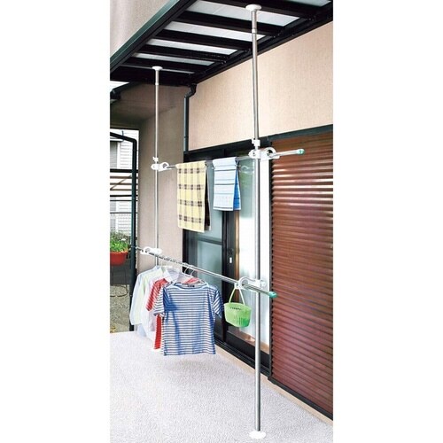 物干し ワンタッチベランダ物干し受 屋外 ベランダ