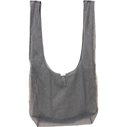 エコバッグ M 軽量 ブラック×ライトグレー